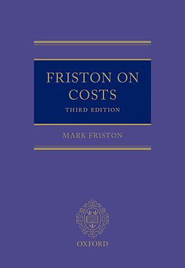 eBook (pdf) Friston on Costs de Mark Friston