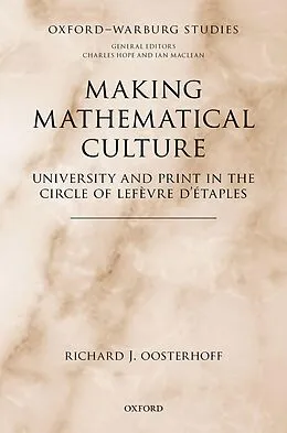 PDF Making Mathematical Culture von Richard J. Oosterhoff