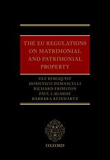 eBook (pdf) The EU Regulations on Matrimonial and Patrimonial Property de Ulf Bergquist, Domenico Damascelli, Richard Frimston