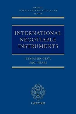 PDF International Negotiable Instruments von Benjamin Geva, Sagi Peari