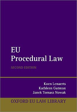 eBook (epub) EU Procedural Law de Koen Lenaerts, Kathleen Gutman, Janek Tomasz Nowak