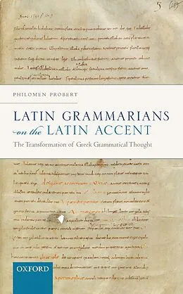 E-Book (pdf) Latin Grammarians on the Latin Accent von Philomen Probert