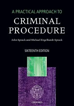 E-Book (epub) A Practical Approach to Criminal Procedure von John Sprack, Michael Engelhardt-Sprack