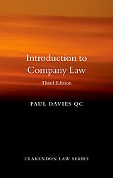 eBook (epub) Introduction to Company Law de Paul Davies