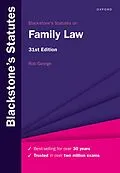 E-Book (pdf) Blackstone's Statutes on Family Law von Rob George
