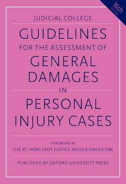 eBook (epub) Guidelines for the Assessment of General Damages in Personal Injury Cases de Judicial College