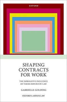 E-Book (pdf) Shaping Contracts for Work von Gabrielle Golding