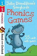Textkarten / Symbolkarten Read with Oxford: Stages 1-3: Julia Donaldson's Songbirds: Phonics Games Flashcards von Donaldson Julia
