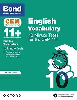 E-Book (pdf) Bond 11+: CEM Vocabulary 10 Minute Tests: Ready for the 2024 exam von Christine Jenkins
