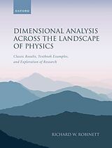 Kartonierter Einband Dimensional Analysis Across the Landscape of Physics von Richard W. Robinett