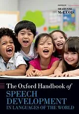 Fester Einband The Oxford Handbook of Speech Development in Languages of the World von Sharynne (Distinguished Professor, Disting Mcleod