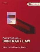 Couverture cartonnée Poole's Textbook on Contract Law de Robert Merkin KC, Séverine Saintier
