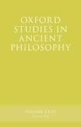 Couverture cartonnée Oxford Studies in Ancient Philosophy, Volume 63 de Rachana (Cornell University) Kamtekar