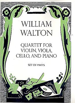 William Turner Sir Walton Notenblätter Quartet for violin, viola, cello and piano