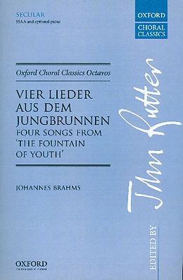 Johannes Brahms Notenblätter 4 Lieder aus dem Jungbrunnen
