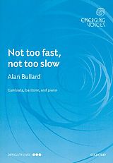 Alan Bullard Notenblätter Not too fast not too slow