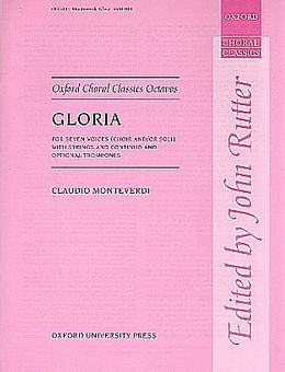 Claudio Monteverdi Notenblätter Gloria