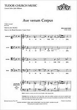 William Byrd Notenblätter Ave verum corpus for mixed