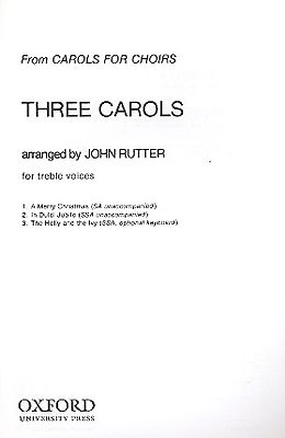  Notenblätter 3 Carols for female chorus