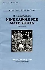 Ralph Vaughan Williams Notenblätter 9 Carols for male chorus a cappella