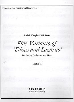 Ralph Vaughan Williams Notenblätter 5 Variants of Dives and Lazarus
