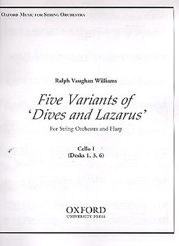 Ralph Vaughan Williams Notenblätter 5 Variants of Dives and Lazarus