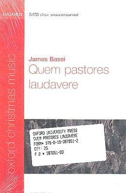 James Bassi Notenblätter Quem pastores laudavere