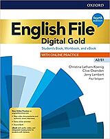 Kartonierter Einband English File Digital Gold Pre-Intermediate Digital Gold Student's Book / Workbook with Key Pack (Nur für den Kanton Tessin) von 