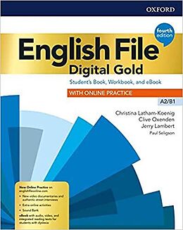 Kartonierter Einband English File Digital Gold Pre-Intermediate Student's Book / Workbook without Key Pack (Nur für den Kanton Tessin) von 