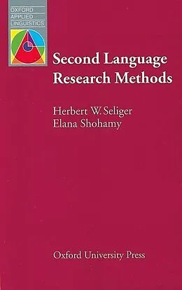 E-Book (epub) Second Language Research Methods - Oxford Applied Linguistics: von H. W. Seliger