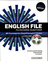 Couverture cartonnée English File Pre-intermediate Student's Book with German Wordlist de Christina Latham-Koenig, Paul Seligson