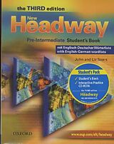 Couverture cartonnée New Headway Pre-intermediate Student Book with German Wordlist and de John; Soars, Liz Soars