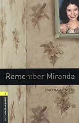 Kartonierter Einband Oxford Bookworms Library: Level 1:: Remember Miranda von Rowena Akinyemi