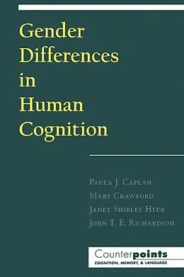 E-Book (pdf) Gender Differences in Human Cognition von John T. E. Richardson, Paula J. Caplan, Mary Crawford