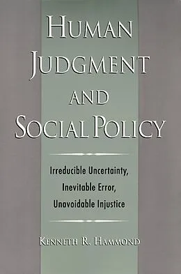 E-Book (pdf) Human Judgment and Social Policy von Kenneth R. Hammond
