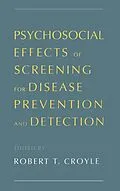 PDF Psychosocial Effects of Screening for Disease Prevention and Detection von CROYLE ROBERT T