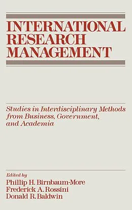 E-Book (pdf) International Research Management von Philip H. Birnbaum, Frederick A. Rossini, Donald R. Baldwin