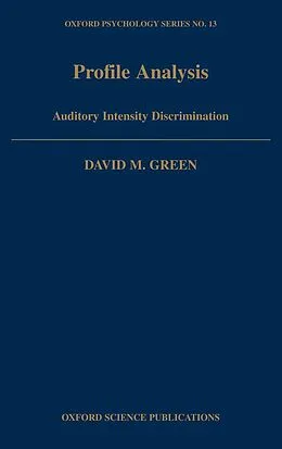 E-Book (pdf) Profile Analysis von David M. Green