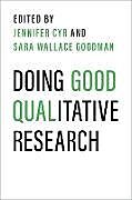 Livre Relié Doing Good Qualitative Research de Jennifer (Associate Professor of Political Sc Cyr