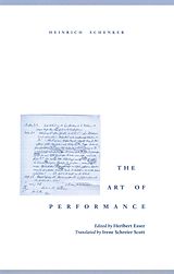 eBook (pdf) The Art of Performance de Heinrich Schenker