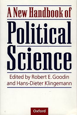 Couverture cartonnée A New Handbook of Political Science de Robert E. (Professor of Philosophy, Resear Goodin