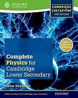 Broschiert Complete Physics for Cambridge Secondary 1 Student Book von Helen Reynolds