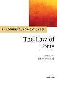 Livre Relié Philosophical Foundations of the Law of Torts de John (Professor of Law, Rutgers Universi Oberdiek