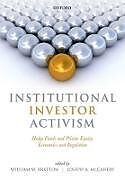 Fester Einband Institutional Investor Activism von William Mccahery, Joseph A. Bratton