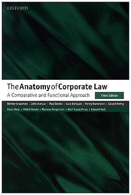Couverture cartonnée The Anatomy of Corporate Law de Reinier Kraakman, Wolf-Georg Ringe, Edward Rock