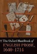 Livre Relié The Oxford Handbook of English Prose, 1640-1714 de 