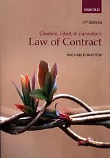 Kartonierter Einband Cheshire, Fifoot, and Furmston's Law of Contract von M. P. Furmston