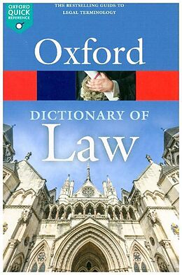 Kartonierter Einband A Dictionary of Law von Jonathan Law