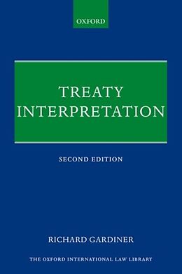 Couverture cartonnée Treaty Interpretation de Richard Gardiner