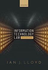 Couverture cartonnée Information Technology Law de Ian J. Lloyd